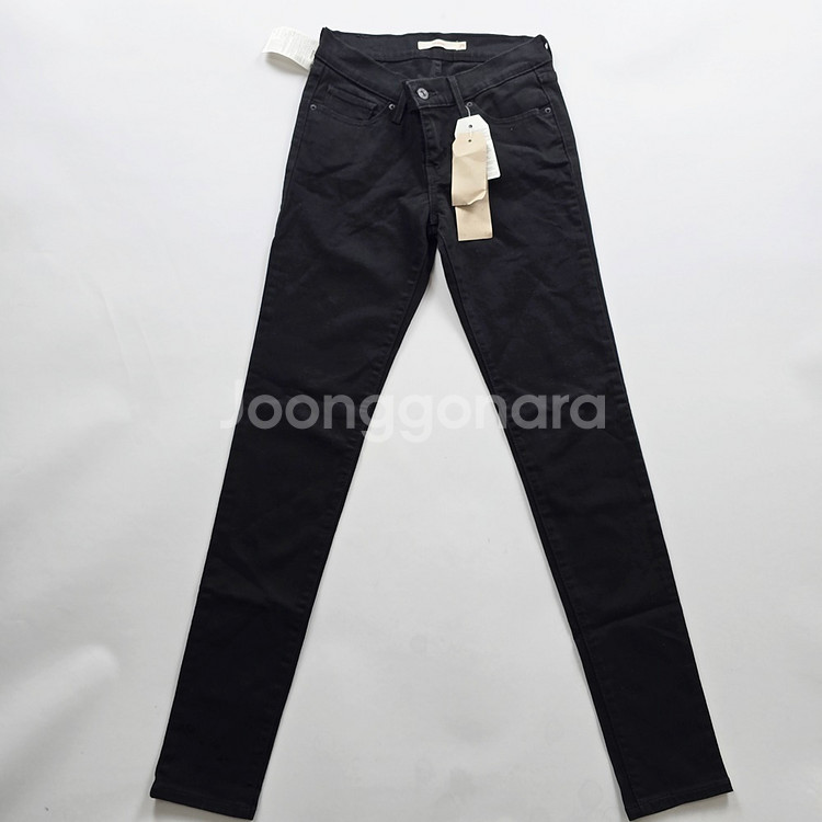 리바이스 청바지 흑청 스판 데님 사이즈25 R3913--1