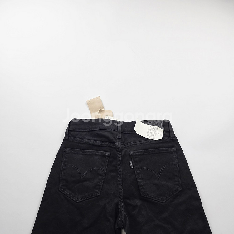 리바이스 청바지 흑청 스판 데님 사이즈25 R3913--3