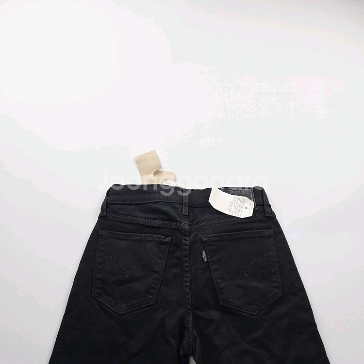 리바이스 청바지 흑청 스판 데님 사이즈25 R3913--3