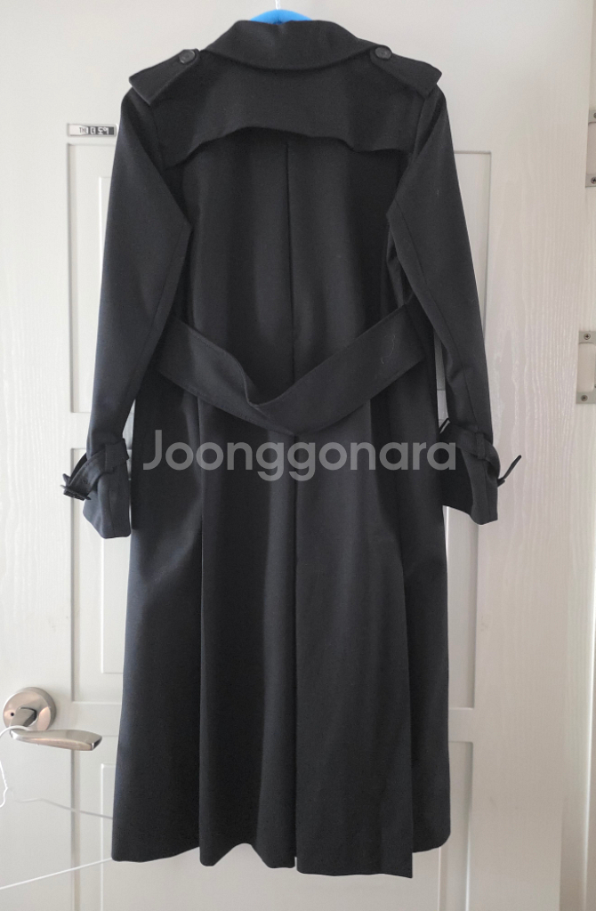 산드로 여성 트렌치코트 블랙(신세경 트렌치)--2