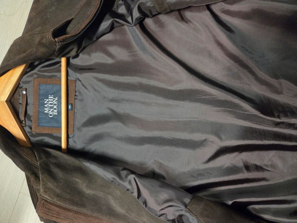 맨온더분 [Man On The Boon]스웨이드 가죽 자켓--1