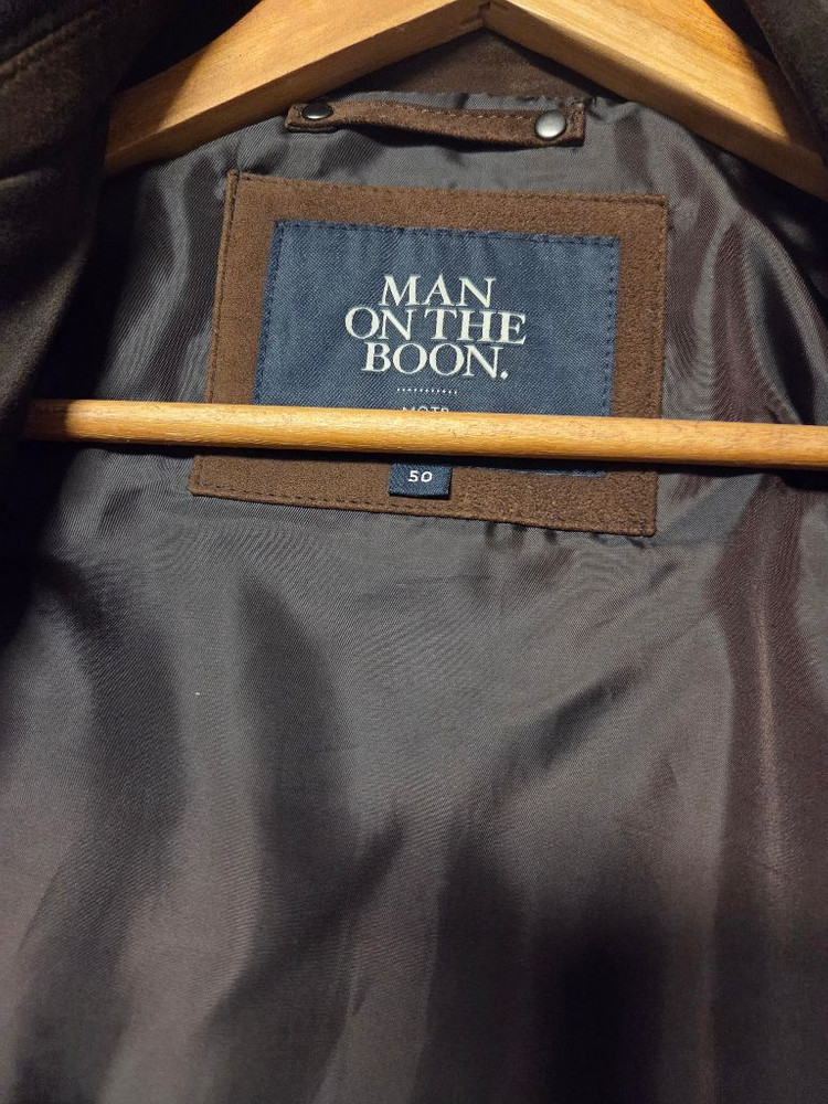 맨온더분 [Man On The Boon]스웨이드 가죽 자켓--2