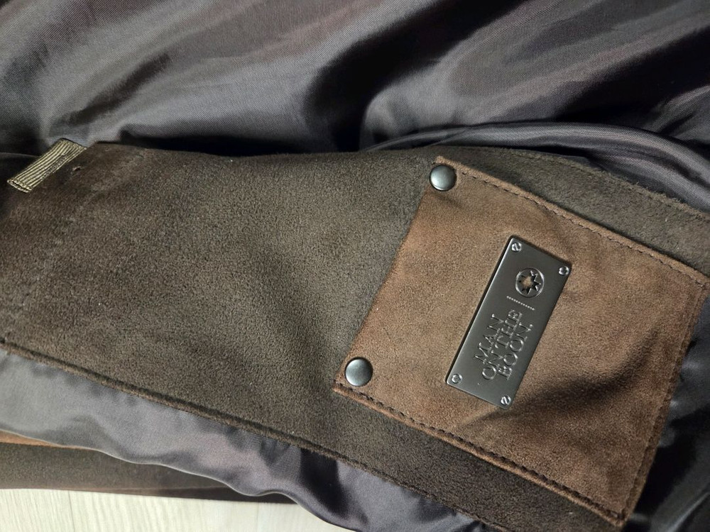 맨온더분 [Man On The Boon]스웨이드 가죽 자켓--4