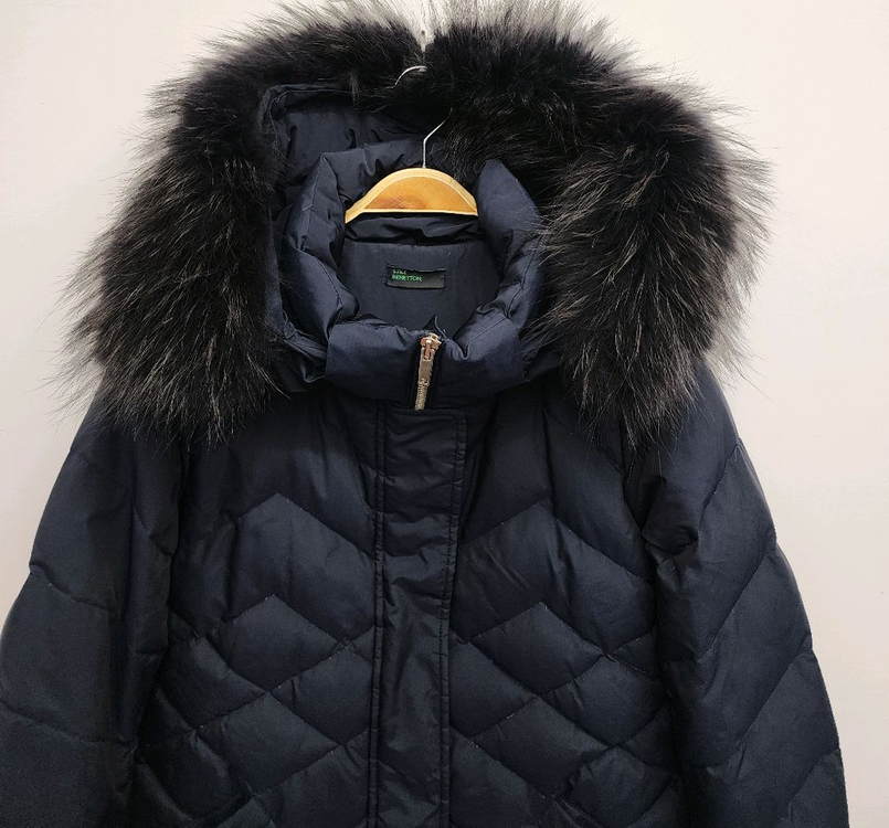 베네통 여성 구스 롱패딩 (90사이즈) 이미지