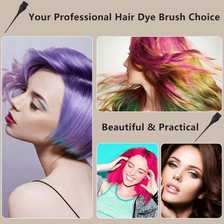 새 6개 미용 염색용 헤어 브러시 붓브러쉬 셀프염색 도포솔 염색빗 도구 미용실 뷰티 전문도구 헤어디자이너 실습용품 이미지