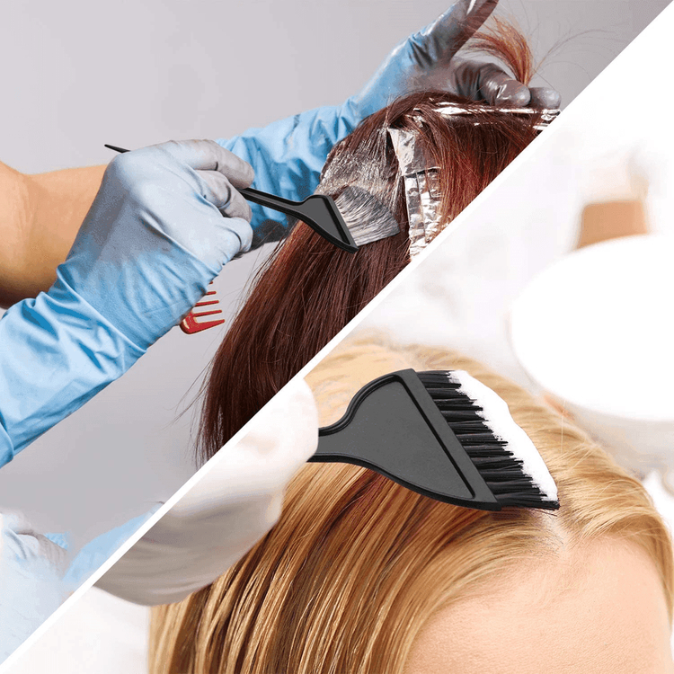 새 6개 미용 염색용 헤어 브러시 붓브러쉬 셀프염색 도포솔 염색빗 도구 미용실 뷰티 전문도구 헤어디자이너 실습용품 이미지