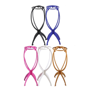 새 2개 랜덤 발송 가발 걸이 거치대 보관 수납 스탠드 미용