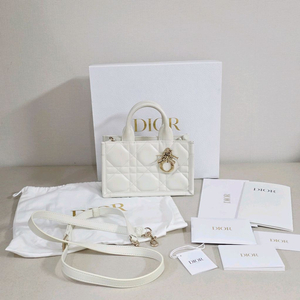 디올 북토트 미니 카나쥬 레더 라떼 이미지