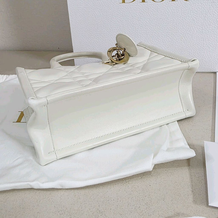 디올 북토트 미니 카나쥬 레더 라떼 이미지