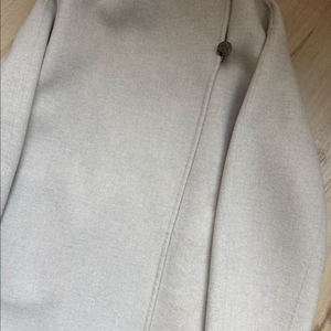 랑방 울 블렌드 퍼널넥 하프 코트 76 사이즈 한섬 타임 더캐시미어