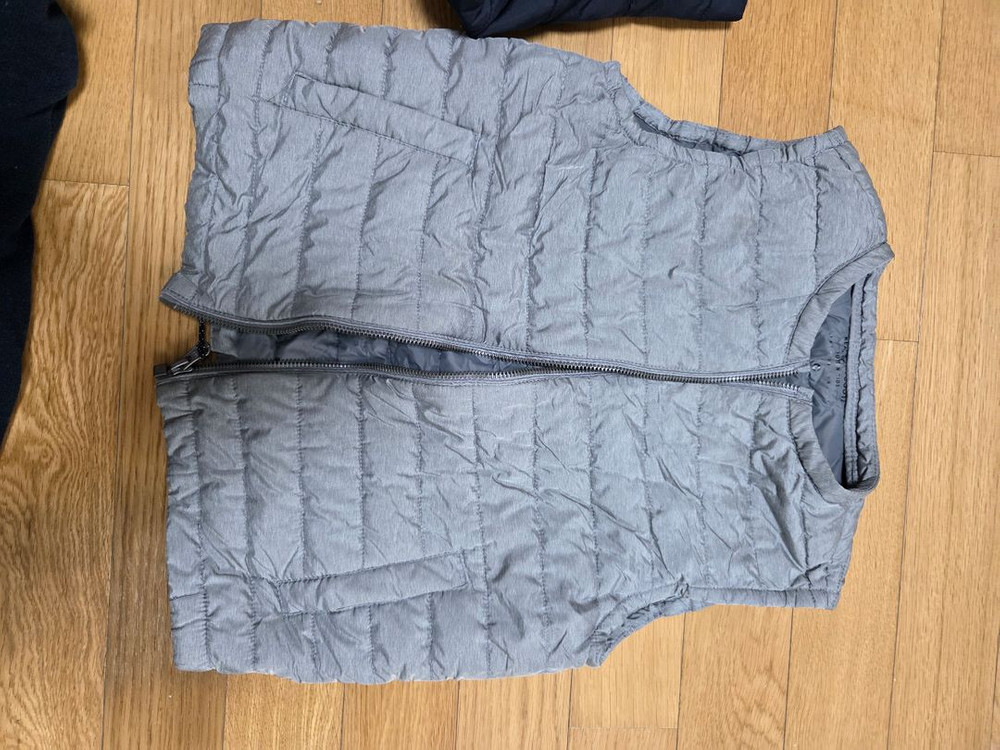 휠라 키즈 경량패딩 130 + 탑텐 구스다운 조끼 130--1