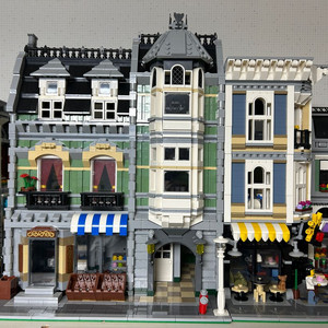 레고 모듈러 대량 일괄 정리 (카페코너/그린그로서/시청/마켓 스트리트등) 이미지