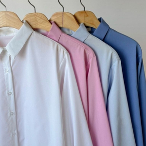 (무료배송) 링클프리 구김없는 세미 크롭 셔츠 아이보리