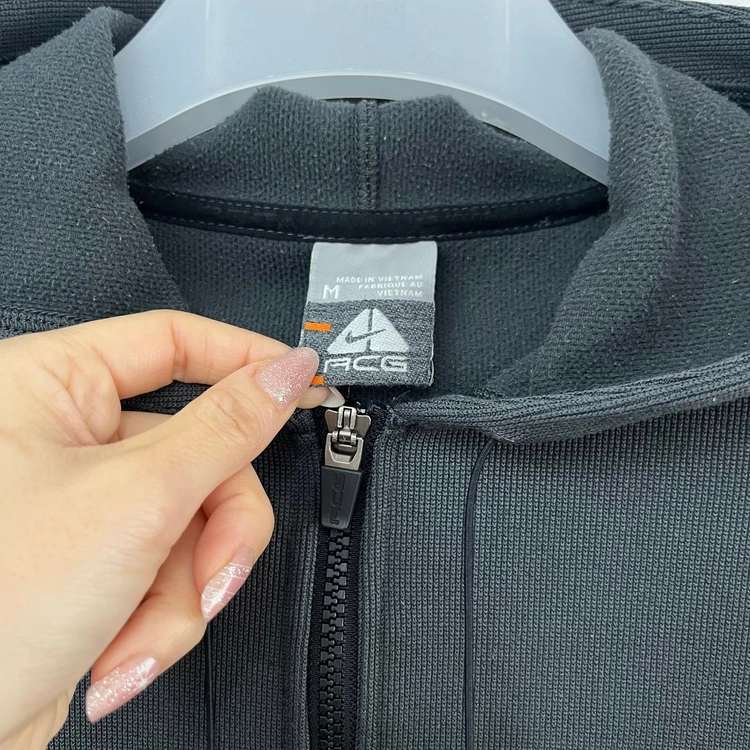 나이키 ACG 반집업 플리스 그레이 후드티 이미지