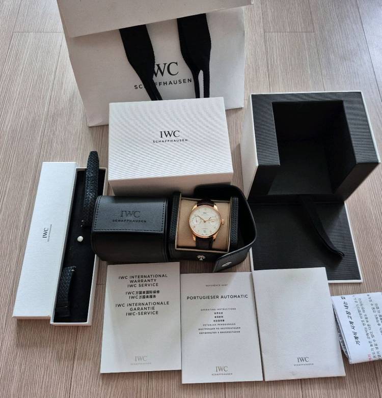 IWC IW500701 7days 18k 통금 포르투기저 금부엉이 시계 이미지