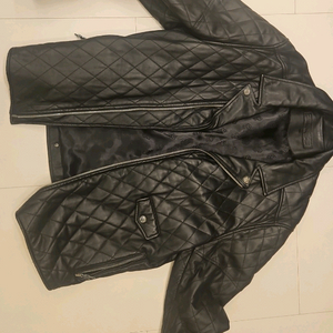 크롬하츠 퀄팅 가죽 레더 자켓 925실버