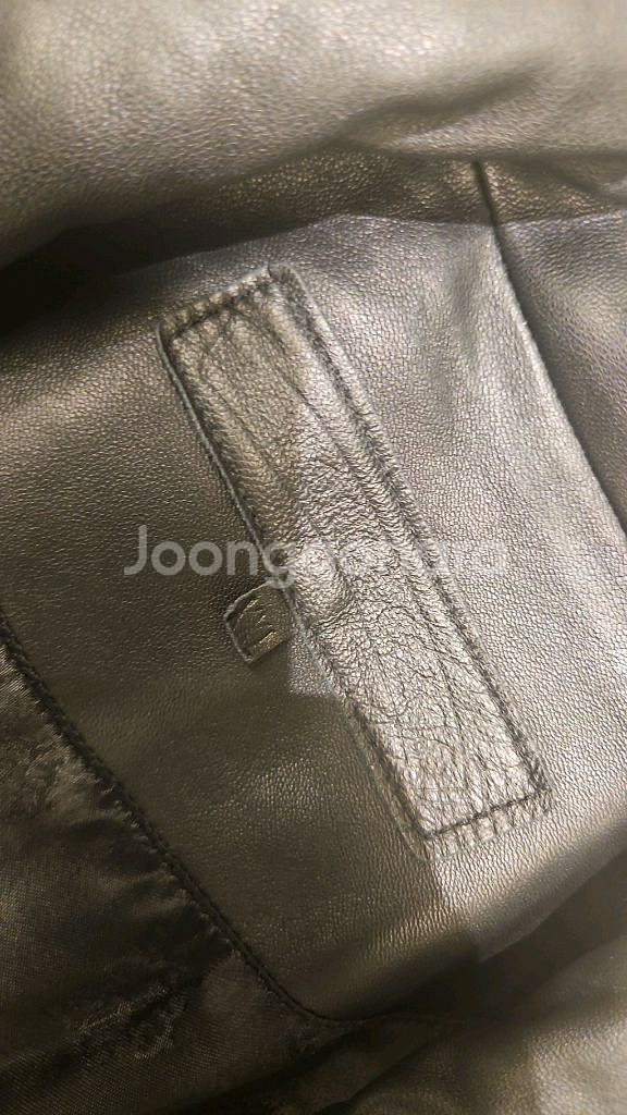 크롬하츠 퀄팅 가죽 레더 자켓 925실버--3