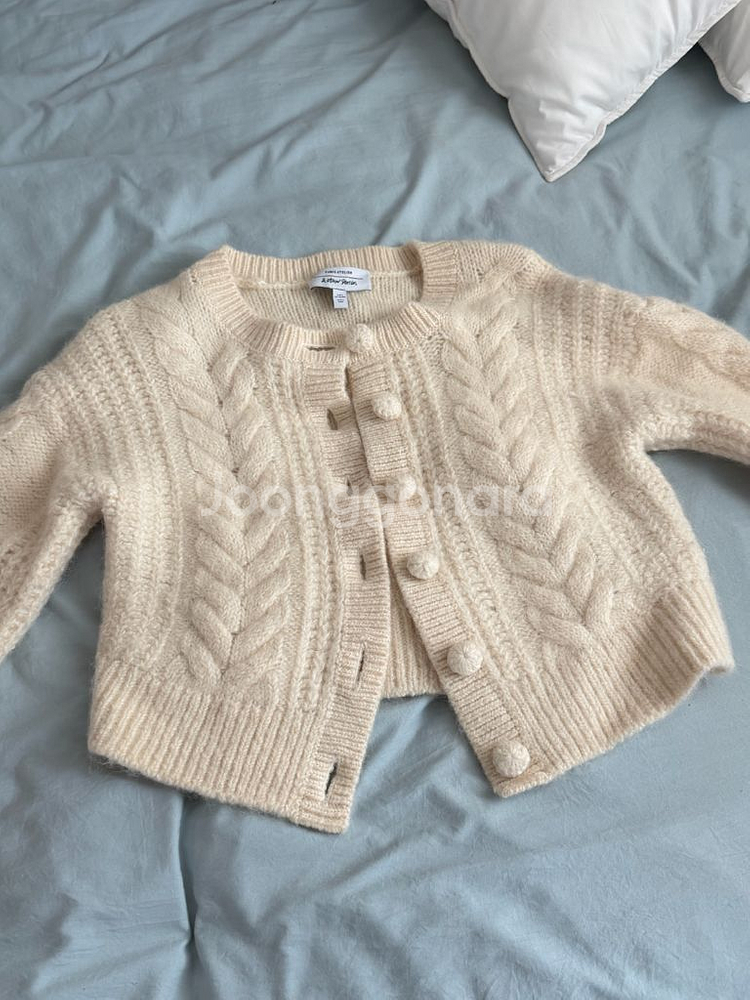 앤아더스토리즈 케이블 크롭 니트 가디건--1