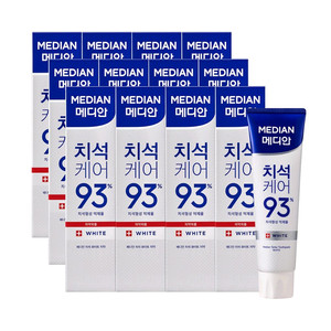 메디안 치석케어 화이트 치약 150g x 12개입 이미지