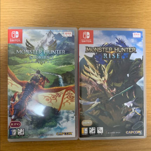 닌텐도스위치 몬스터험터 스토리즈2, 몬스터헌터 라이즈 판매합니다.