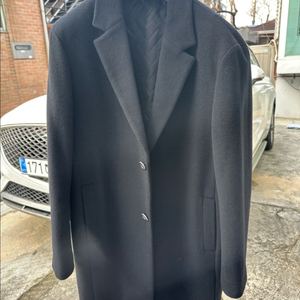 PROJECT M 블랙 캐시미어 싱글코트 100