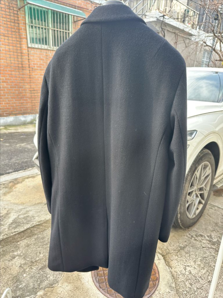 PROJECT M 블랙 캐시미어 싱글코트 100--1