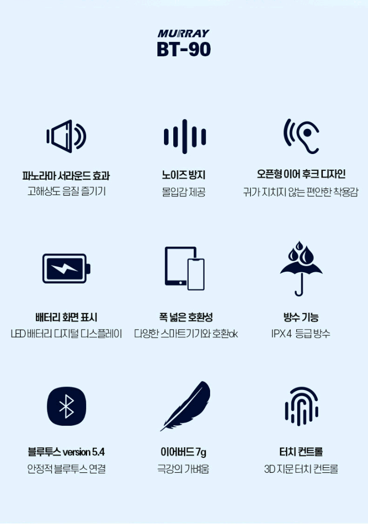 머레이 BT-90 오픈형 블루투스 이어폰입니다--5