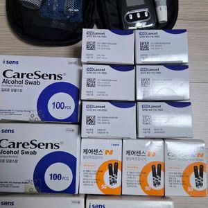 케어센스n 검사지, 알콜스왑 등 일괄 판매합니다.