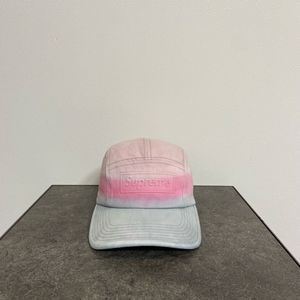 (OS) 슈프림 박스로고 캠프캡 모자 다이드 핑크