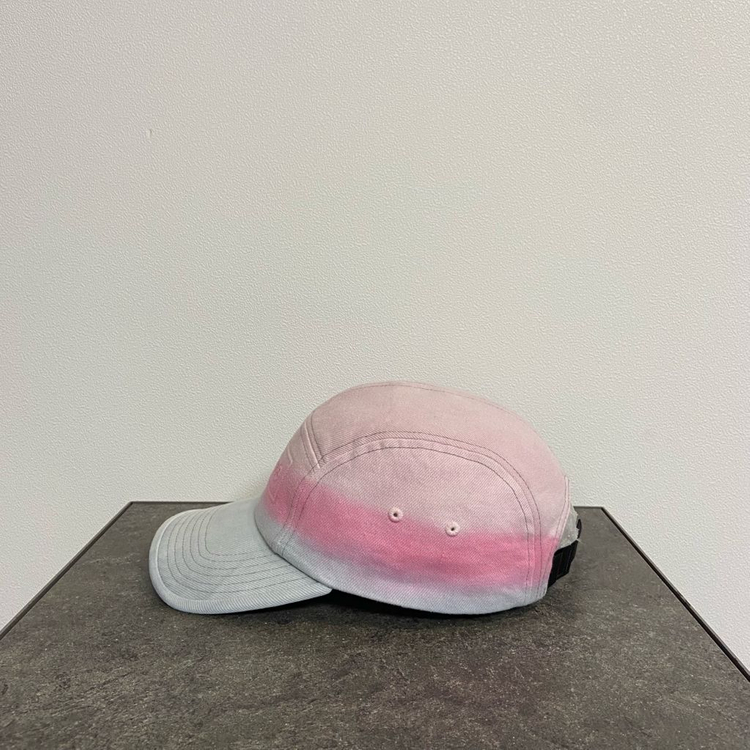 (OS) 슈프림 박스로고 캠프캡 모자 다이드 핑크--1