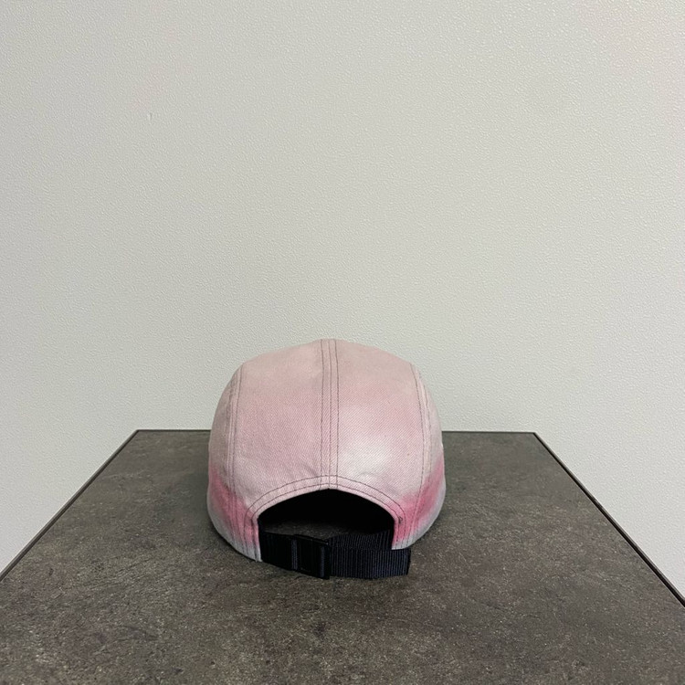 (OS) 슈프림 박스로고 캠프캡 모자 다이드 핑크--3