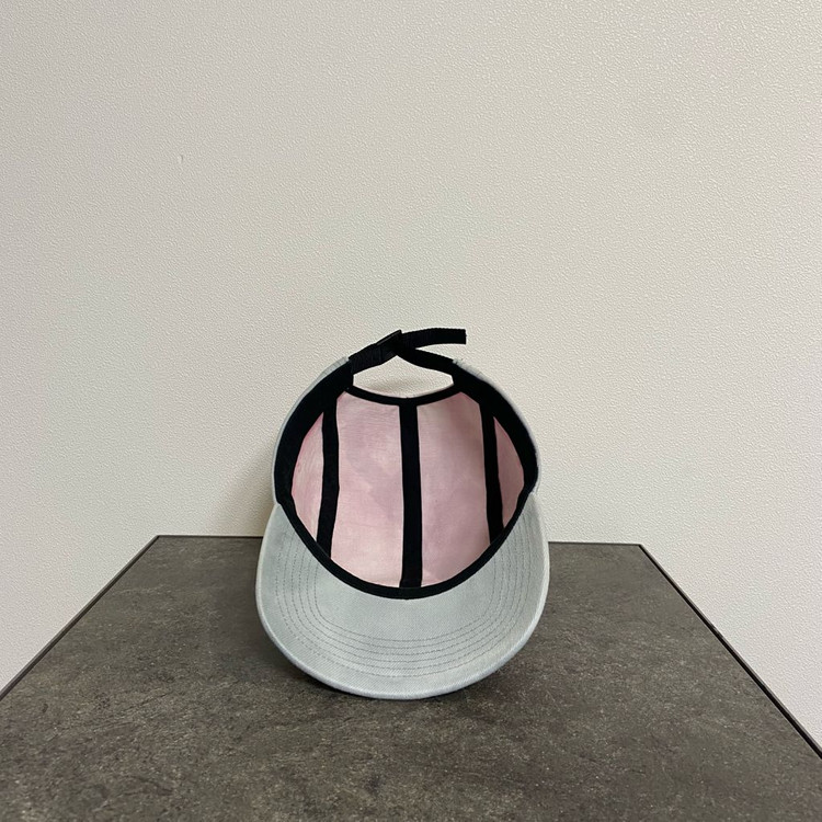 (OS) 슈프림 박스로고 캠프캡 모자 다이드 핑크--4