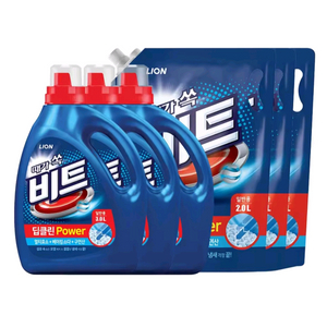 비트 액체세제 세탁세제 용기3통+2Lx3팩 무료배송25900원