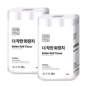 선착순)더 착한 화장지 30미터 30롤2팩 무료배송17900원