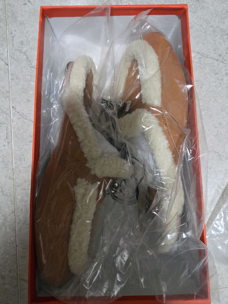 에르메스 퍼 슬리퍼--4