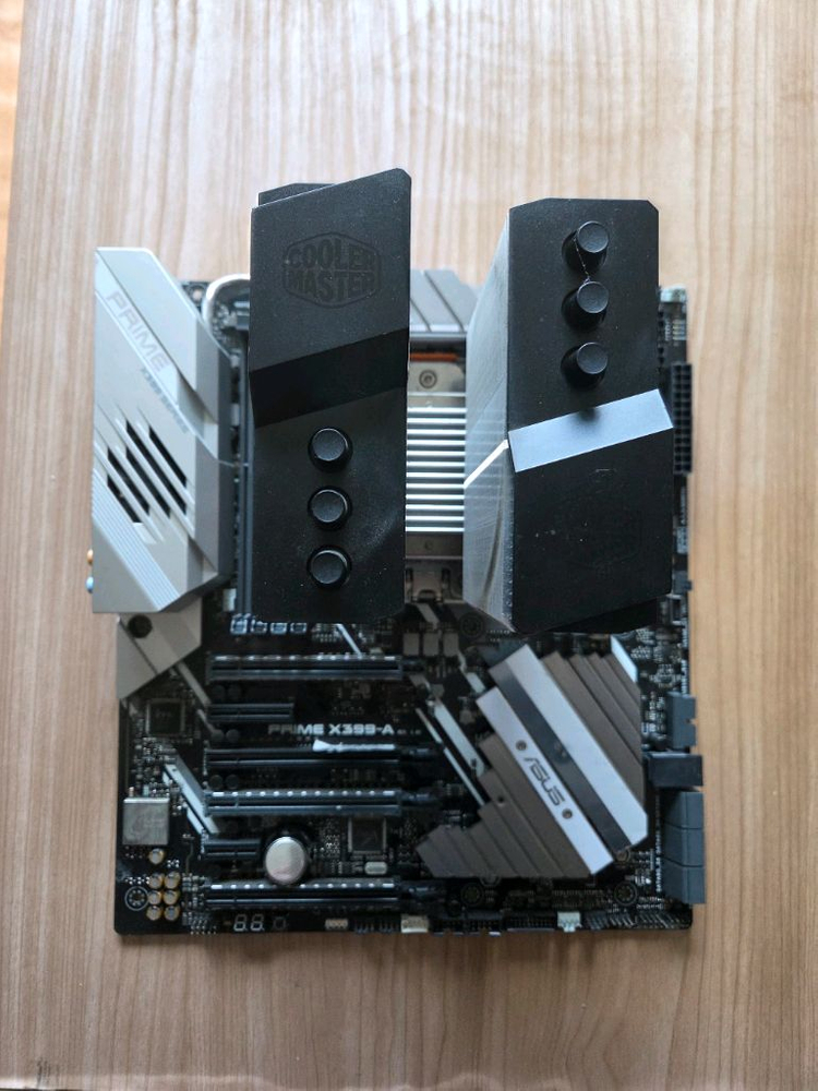 스레드리퍼 1950X CPU + ASUS X399-A 메인보드 이미지