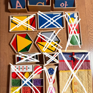 아가월드 몬테소리 언어교구, 감각교구 (단품구입가능)