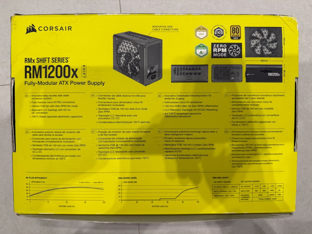 커세어 RM1200x SHIFT 80PLUS골드 ATX3.0 이미지