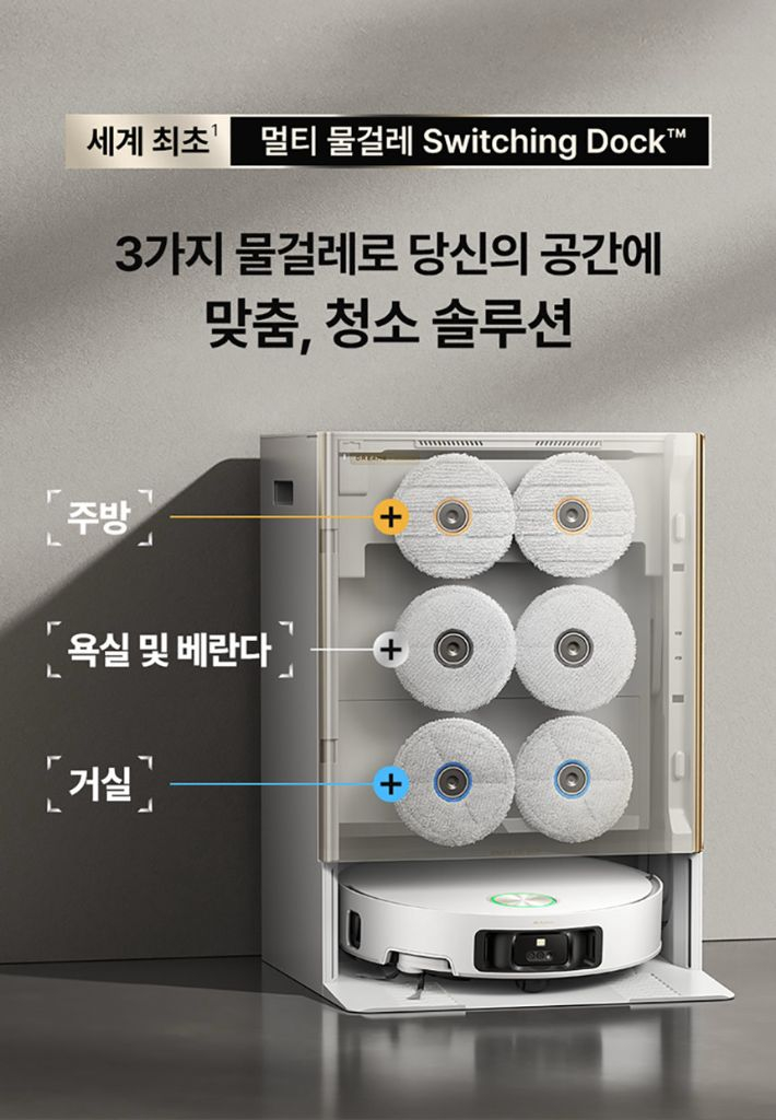 드리미 매트릭스10 블랙 울트라 물걸레 자동교체 로봇청소기--6