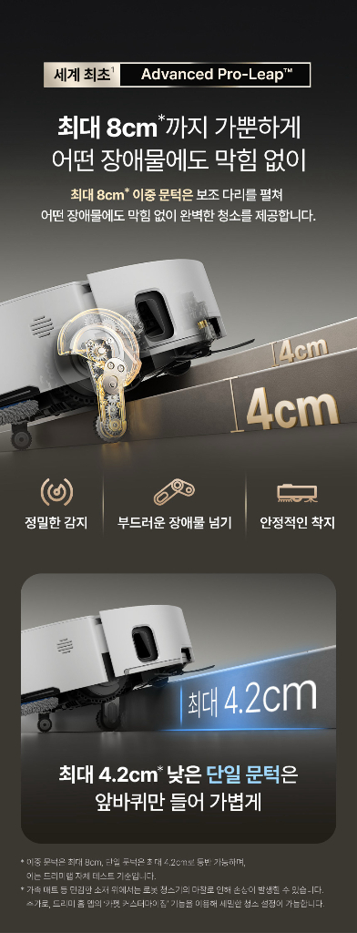 드리미 매트릭스10 블랙 울트라 물걸레 자동교체 로봇청소기--8