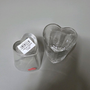 아데리아 하트 유리컵 2개 세트