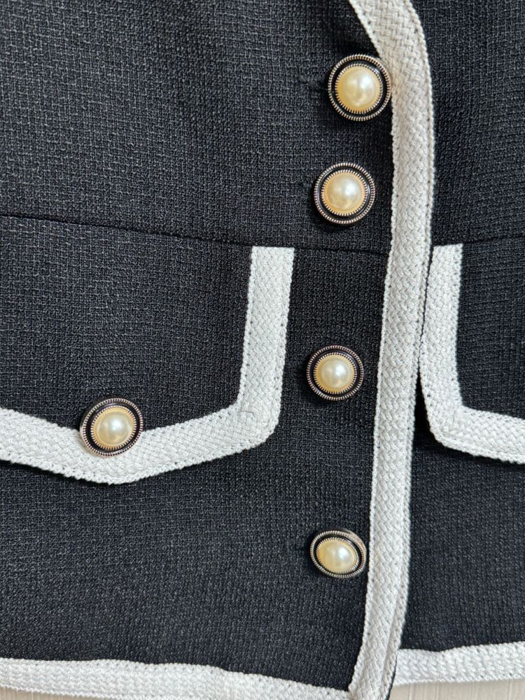 반팔 크롭 트위드자켓--3