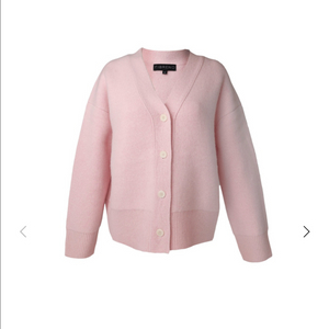 피브레노 브이넥 캐시미어 가디건 니트 핑크 s 새상품 /fibreno 베이비핑크 도톰 캐시미어가디건 브이넥가디건