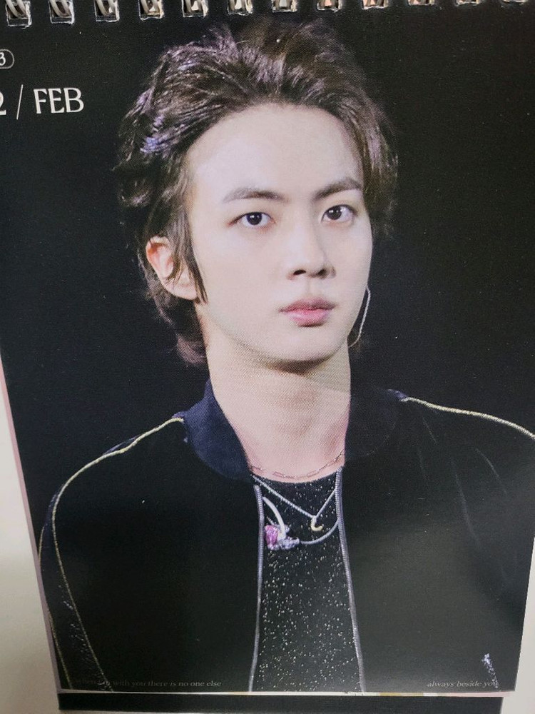 bts 방탄소년단 진 방탄 석진 탁상 달력 포카 굿즈 이미지