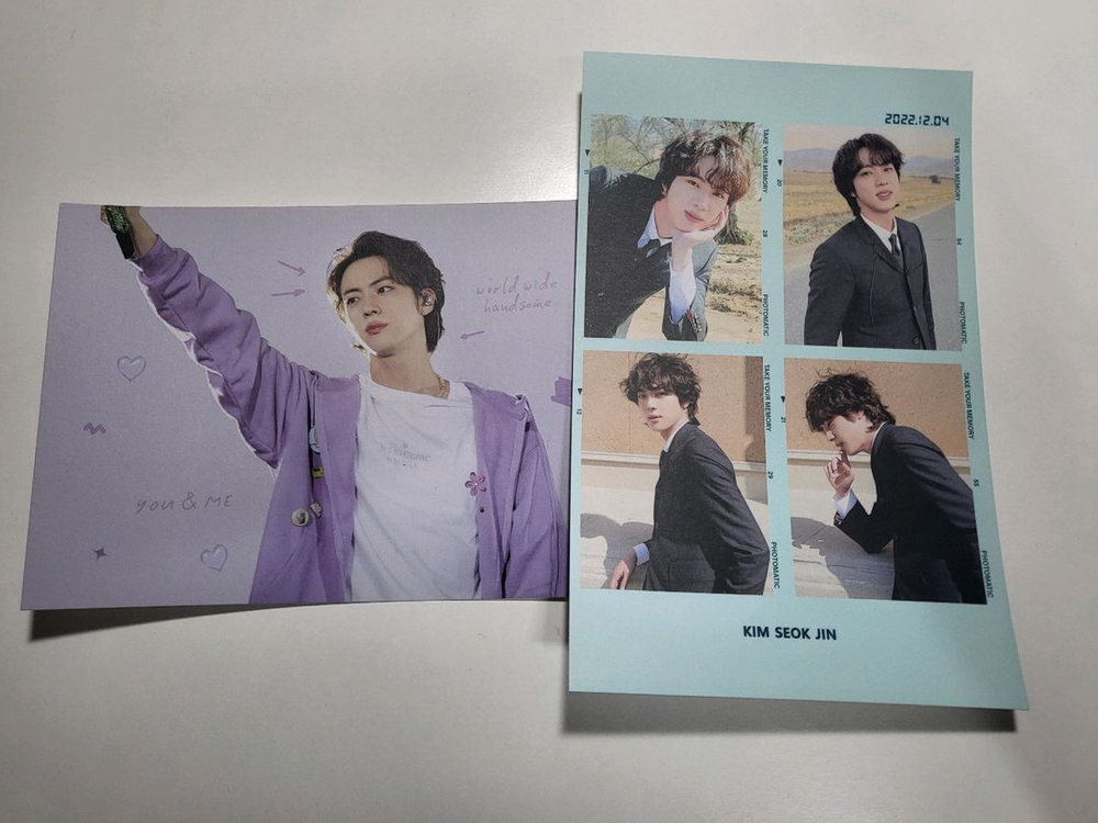 bts 방탄소년단 진 방탄 석진 탁상 달력 포카 굿즈 이미지