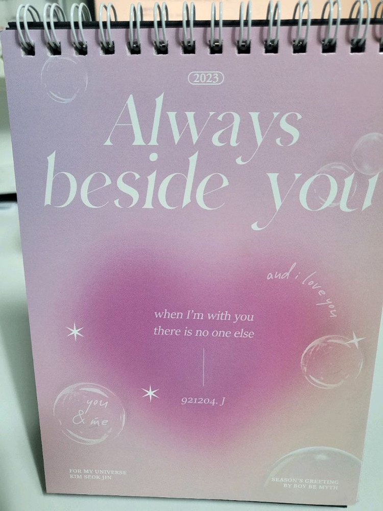 bts 방탄소년단 진 방탄 석진 탁상 달력 포카 굿즈 이미지