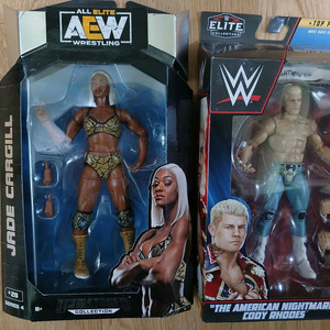 WWE 피규어 엘리트 탑픽 코디로즈,AEW 제이드 카길 팝니다.
