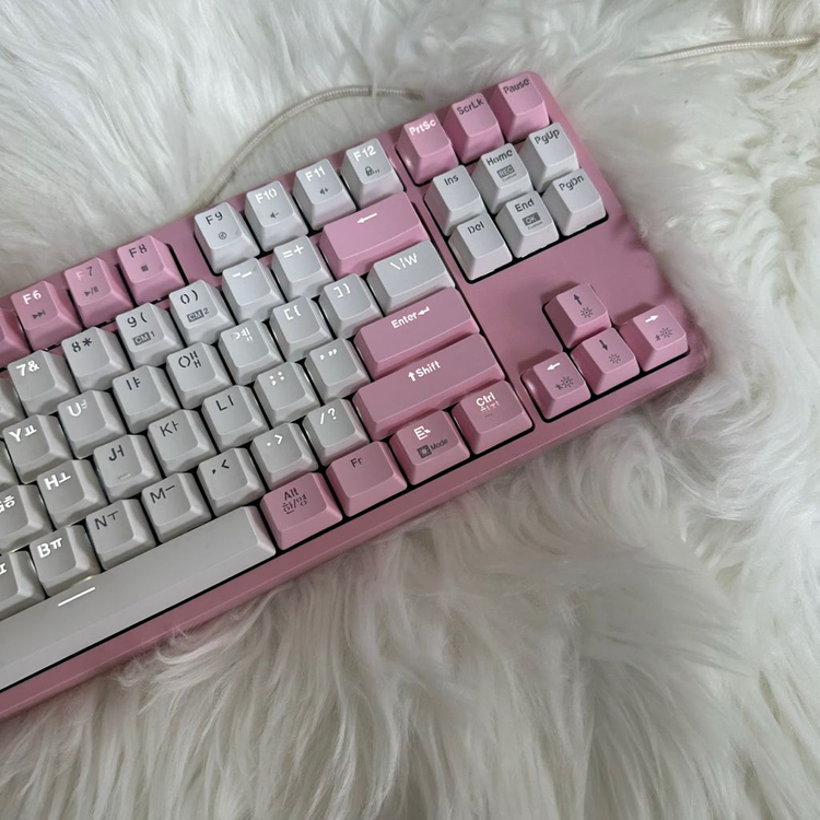 [리니어축 당일출발]앱코 해커K611텐키리스 핑크딸기 기계식키보드 게이밍--2