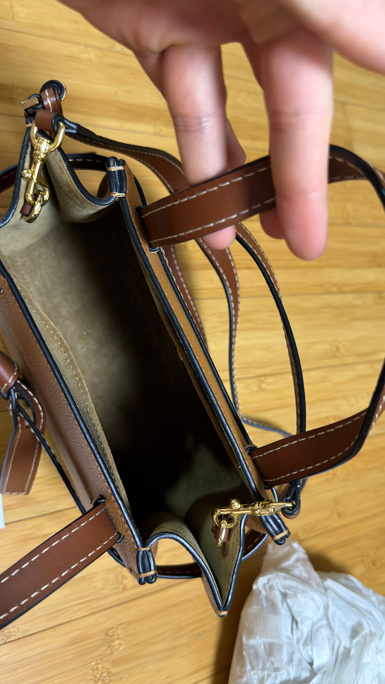 로에베 가방 게이트 탑핸들 미니백 브라운--1