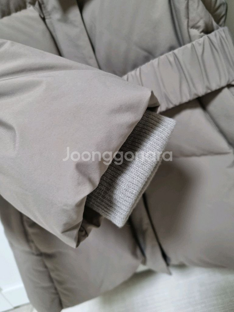 (택달린새제품)soup 폭스퍼 구스다운 숏패딩. 55사이즈. 코코아--2